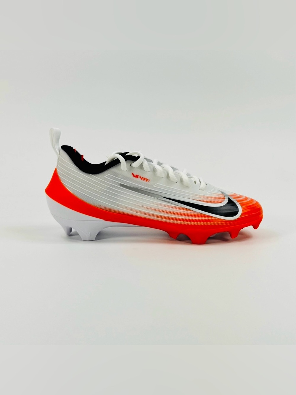 Nike Vapor Speed 3 Men's 9 Football Cleats - White, Orange, & Black HM8849-104
